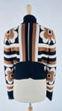 Cardigan jacquard stile anni '60