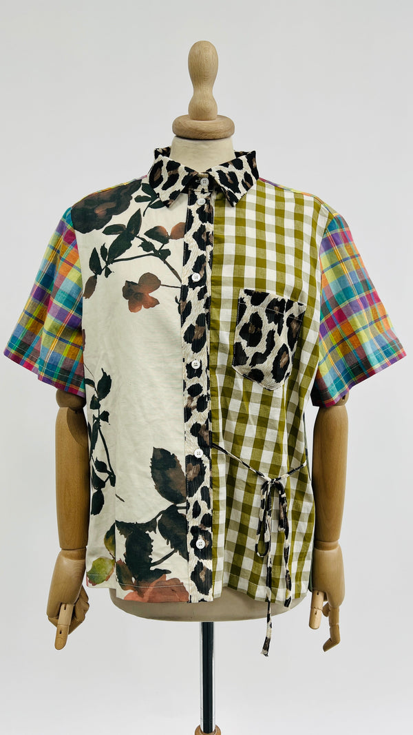Camicia multi-pattern