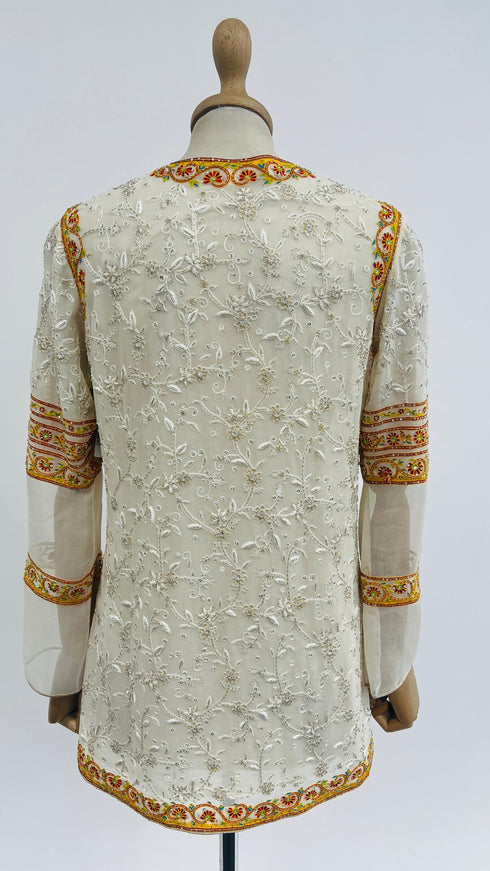 Blusa ricami fiori