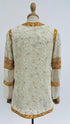 Blusa ricami fiori