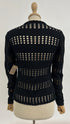 Cardigan maglia traforata