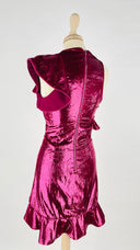 Abito fucsia laminato Self portrait