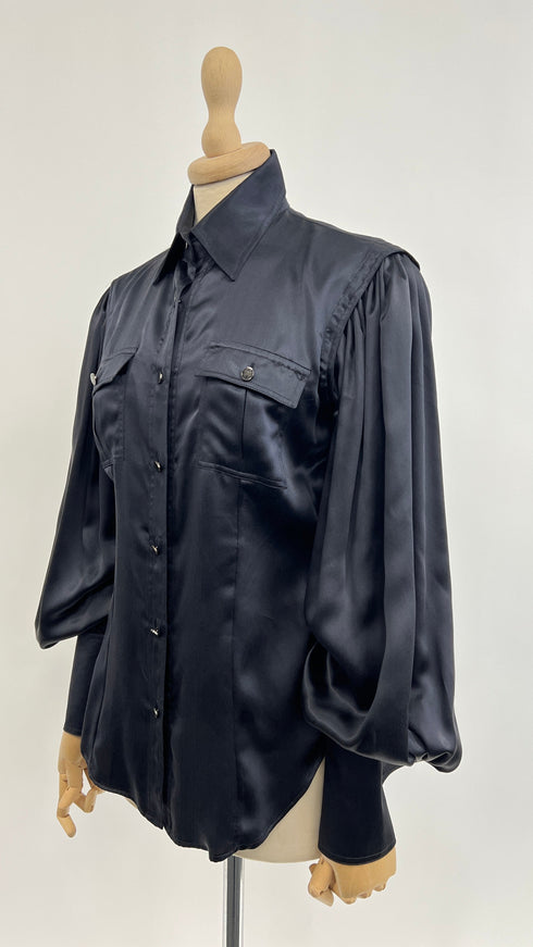 Camicia raso di seta