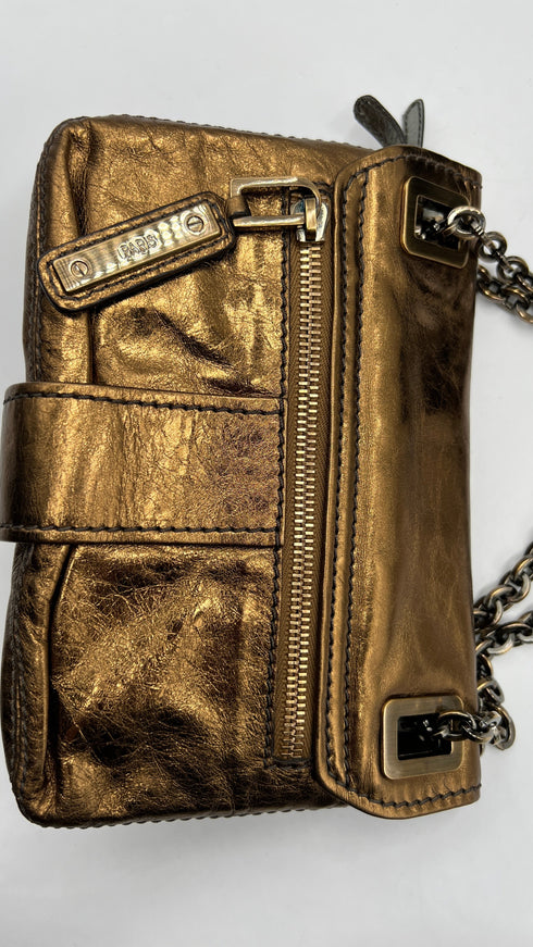 Borsa "Metro" metallizzata