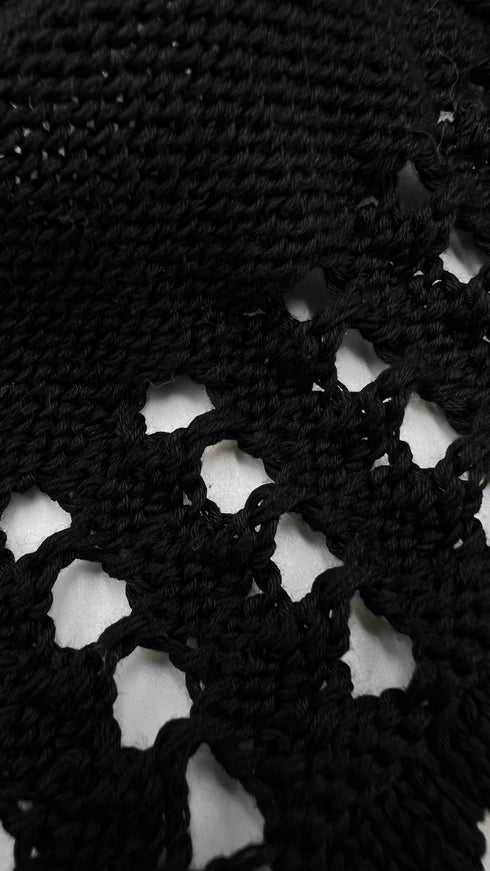 Cardigan maglia traforata