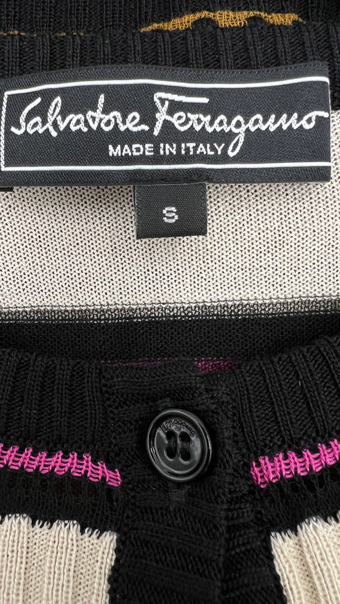 Cardigan multirighe