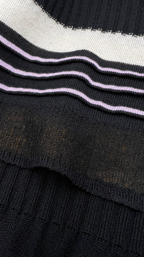 Cardigan multirighe