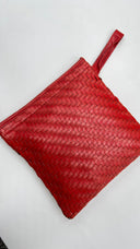 Pochette pelle intrecciata Roberta di Camerino