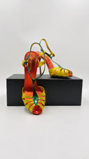 Sandali in pelle metallizzata N° 37 1/5 SERGIO ROSSI
