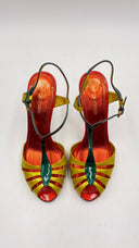 Sandali in pelle metallizzata N° 37 1/5 SERGIO ROSSI
