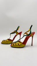 Sandali in pelle metallizzata N° 37 1/5 SERGIO ROSSI