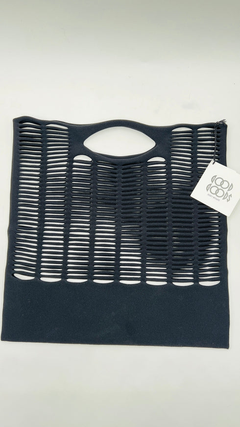 Tote traforata con cartellino