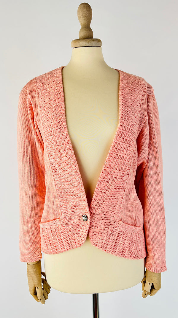 Cardigan bottone gioiello