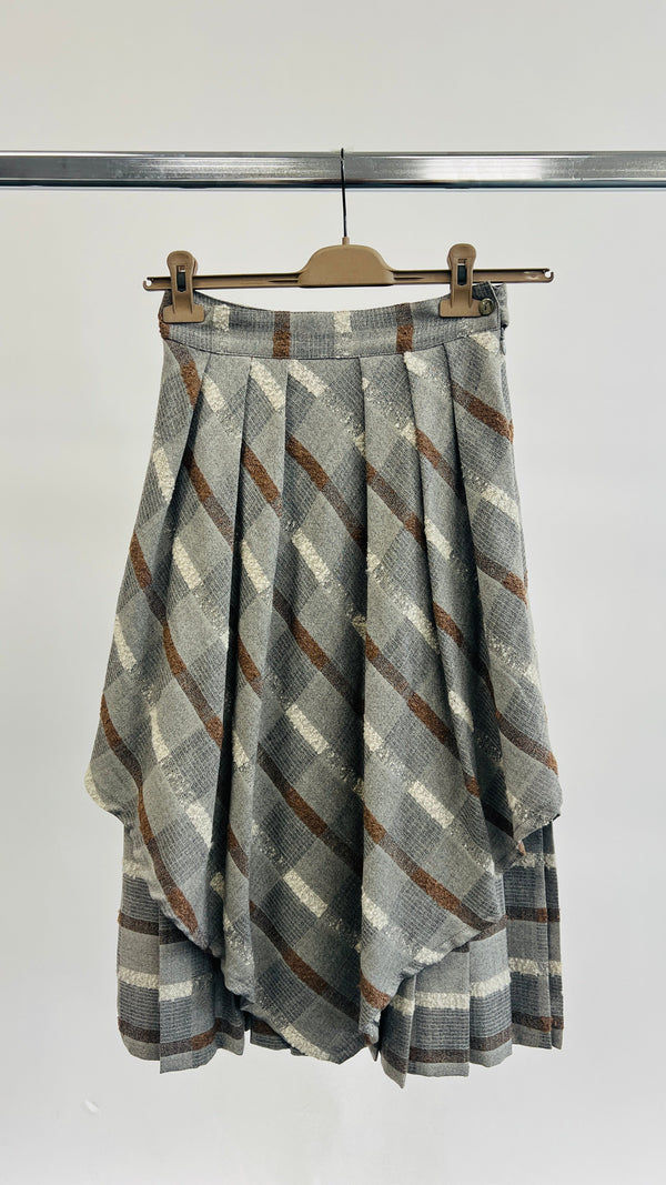 Gonna asimmetrica jacquard