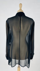 Camicia in 100% seta con le balze Luisa Spagnoli