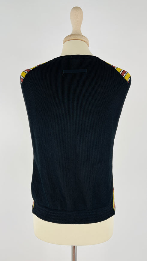 Gilet con zip vintage