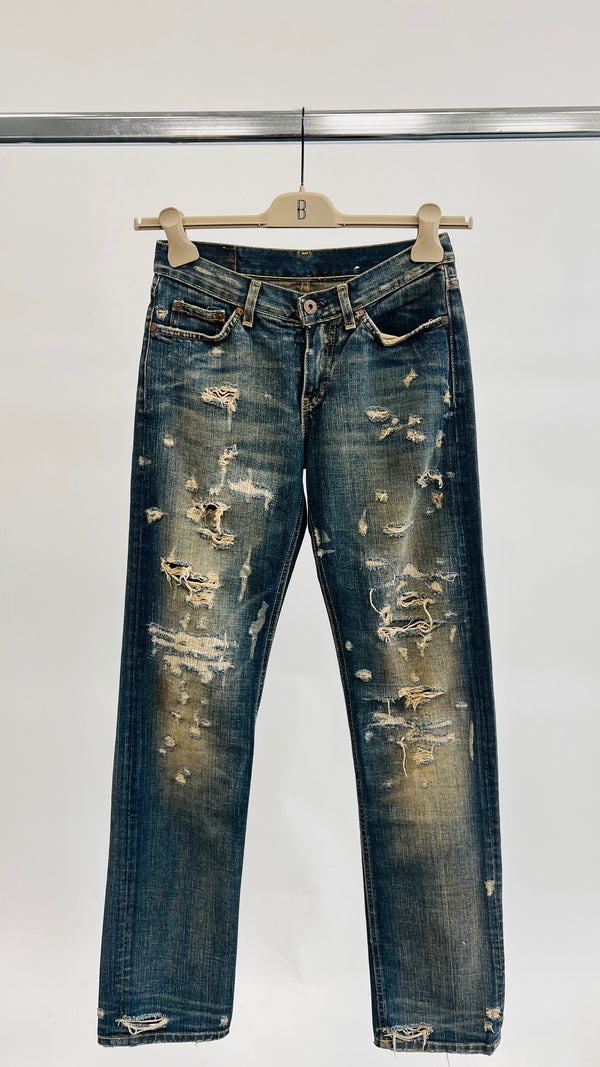 Denim distressed