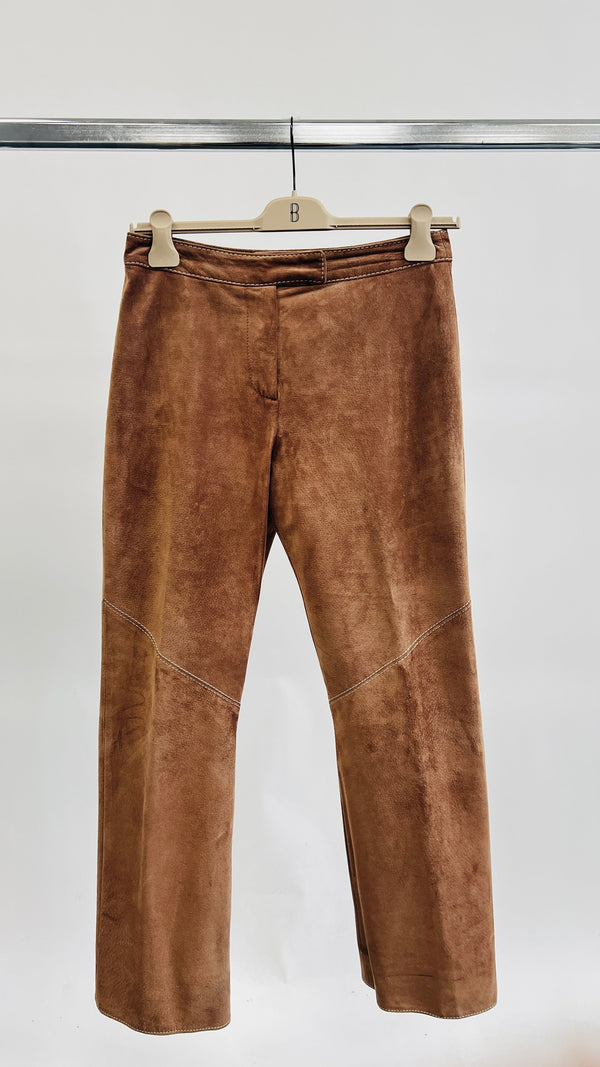 Pantalone scamosciato