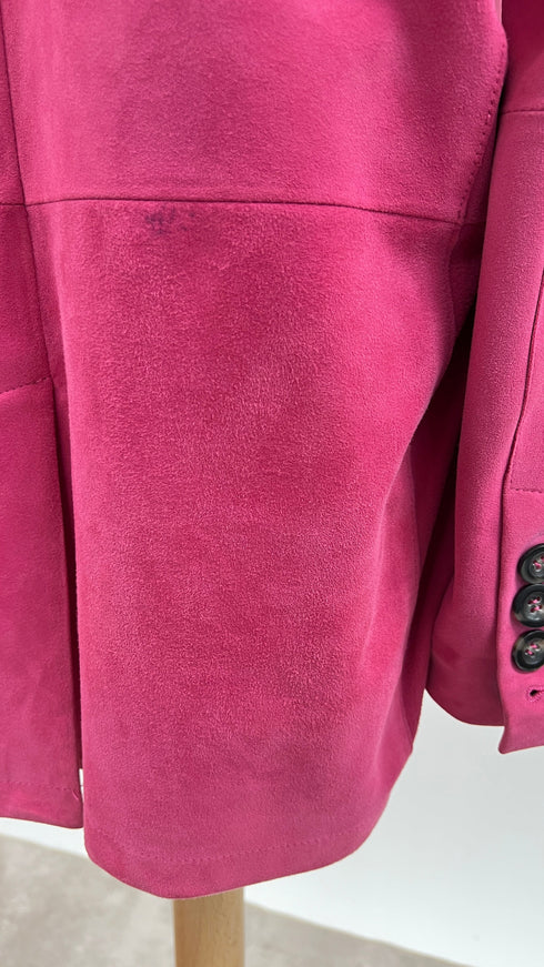 Blazer in suede rosa