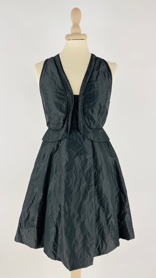 Abito corto vintage nero