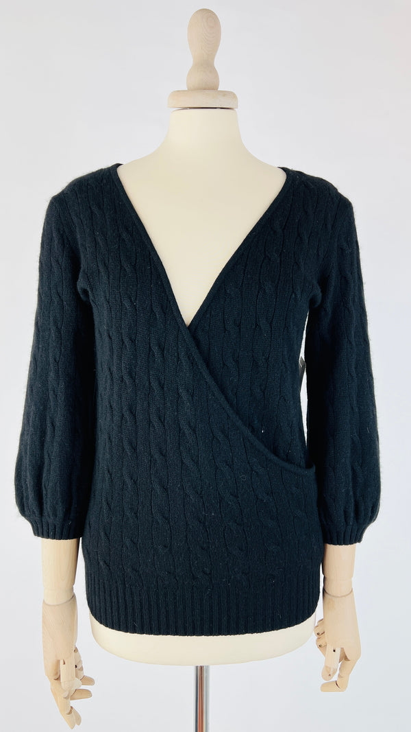 Maglione scollo incrociato