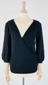 Maglione scollo incrociato