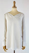Blusa scollo V in seta