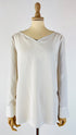 Blusa scollo V in seta