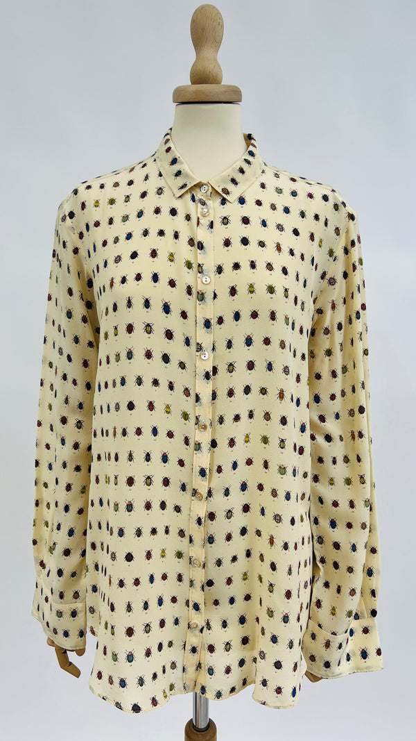Camicia in seta stampata
