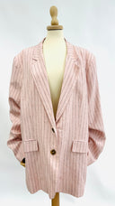 Blazer rosa gessato Parisienne et alors
