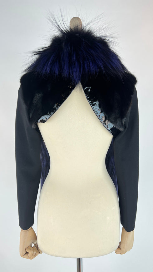 Coprispalle con collo pelliccia