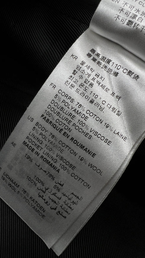 Giacca corta cotone-lana