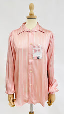 Camicia rosa a righe Diego-GO