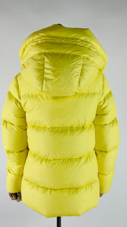 Piumino giallo fluo