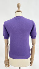 Top a maniche corte viola PRADA