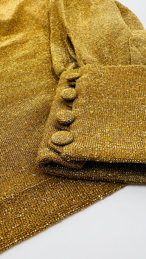 Maglia collo alto dorata