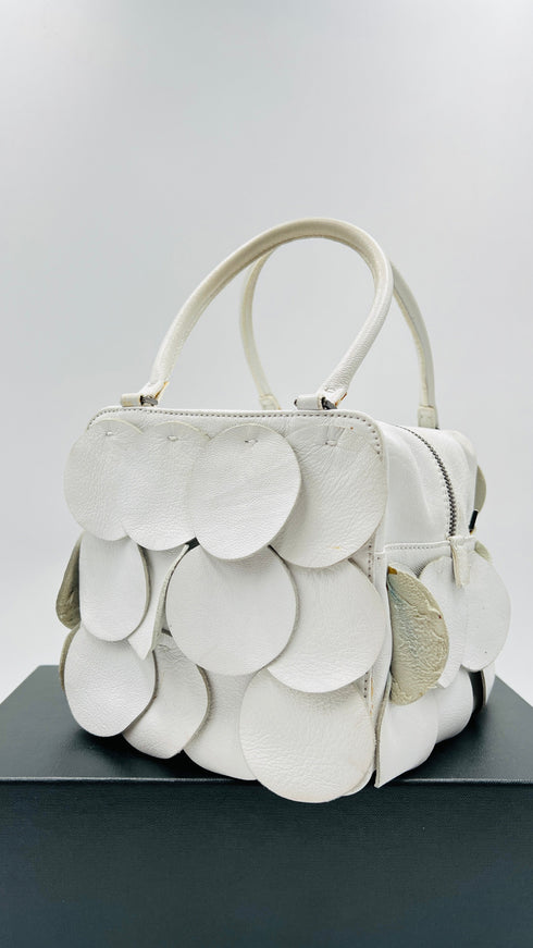 Bauletto "Bubble Cube" bianco