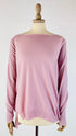 Maglione in lana rosa