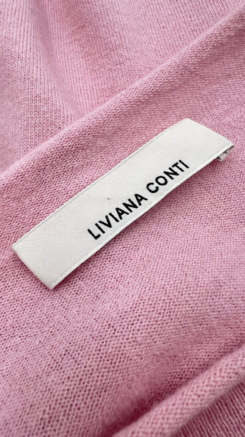Maglione in lana rosa