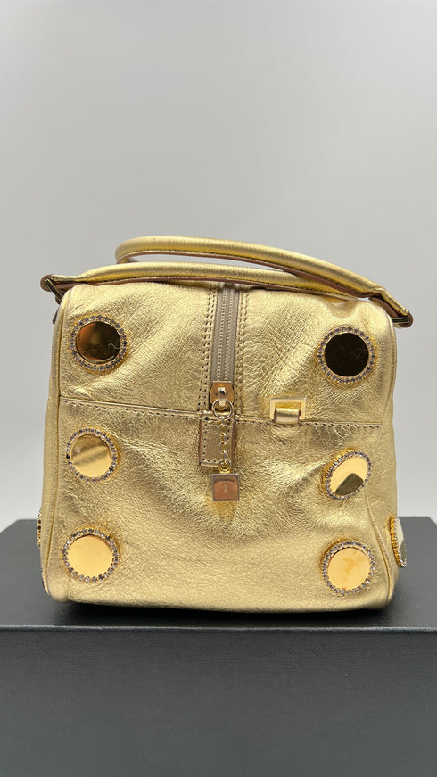 Bauletto "Strasse dice bag" oro