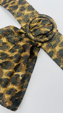 Abito midi animalier con cintura Unsigned