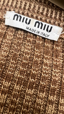 Cardigan melange Miu Miu