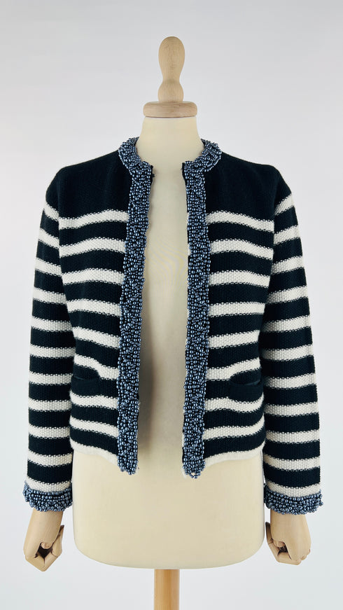 Cardigan con appliqués