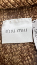 Cardigan melange Miu Miu