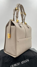 Bauletto "Borgonuovo" tortora GIORGIO ARMANI