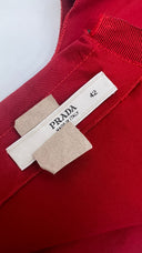 Top smanicato drappeggiato PRADA