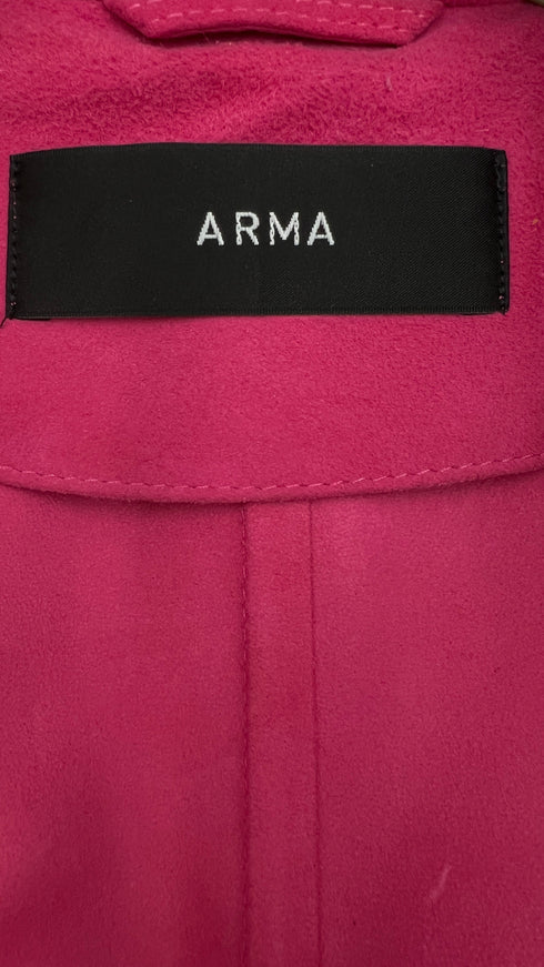 Blazer in suede rosa