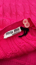 Maglia lavorazione trecce Miu Miu