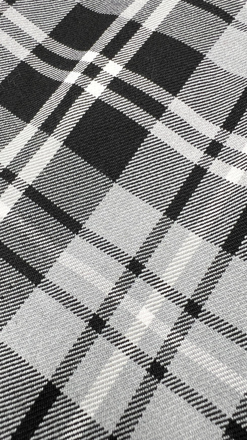 T-shirt in tessuto tartan