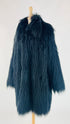 Cappotto nero faux fur